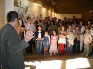 El taller mira a Japón. Exposición de pintura infantil