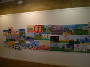 El taller mira a Japón. Exposición de pintura infantil