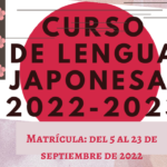 CURSO DE LENGUA JAPONESA – Matrícula: DEL 5 AL 23 DE SEPTIEMBRE 2022